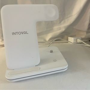 Charger stand, AirPods, phone and watch all in one.